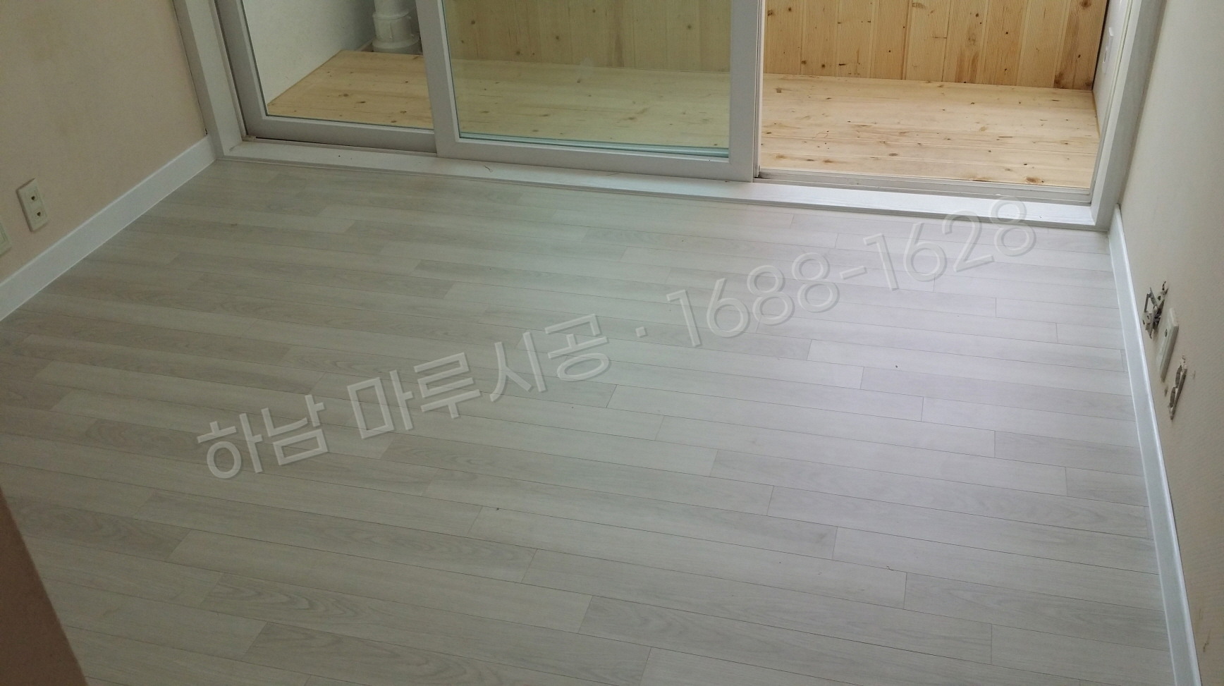 하남 당정동 강마루 한솔 울트라 블랑화이트오크 단독주택 바닥공사 마루시공업체 시공 후