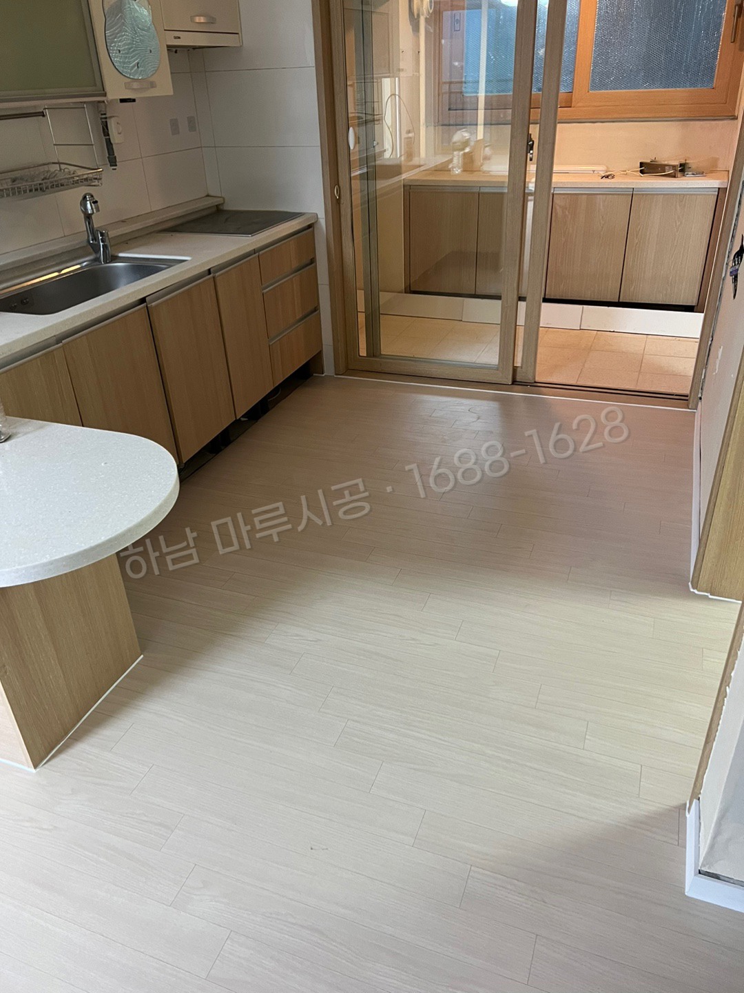 하남 하사창동 강마루 동화 나투스진 퓨어크림 아파트 바닥공사 마루시공업체 시공 후