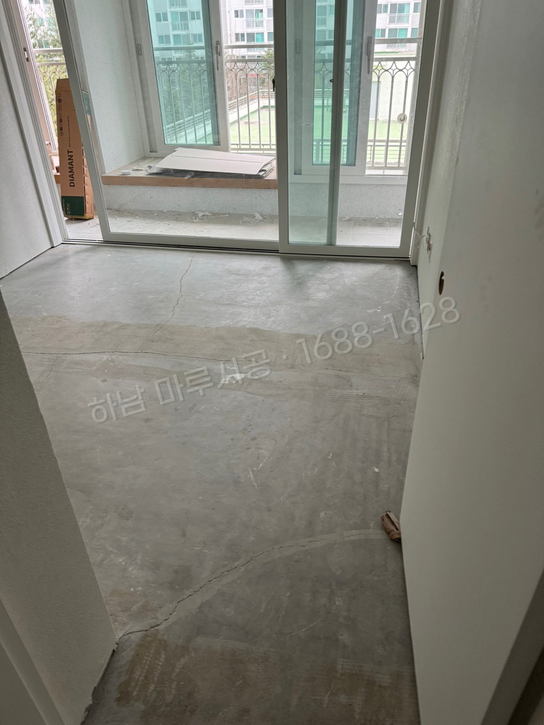 하남 감이동 강마루 동화 나투스진 그란데 이모션블랑 아파트 바닥공사 마루시공업체 시공 전